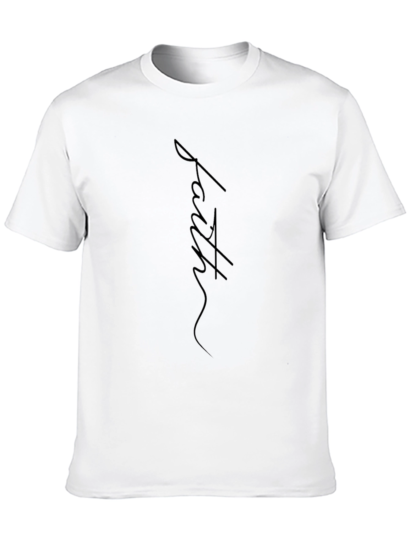 Camiseta Negra Fe para Hombre