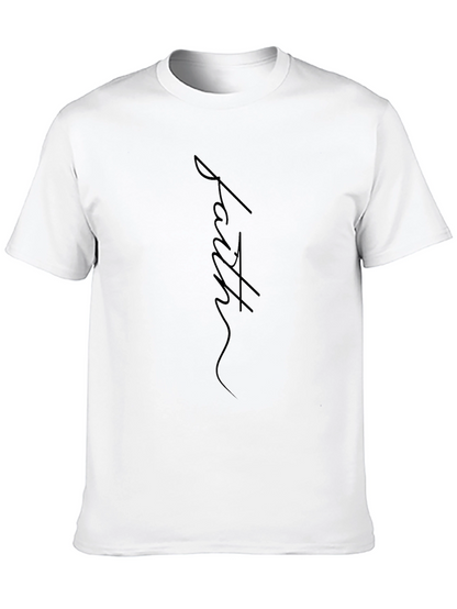 Camiseta Negra Fe para Hombre