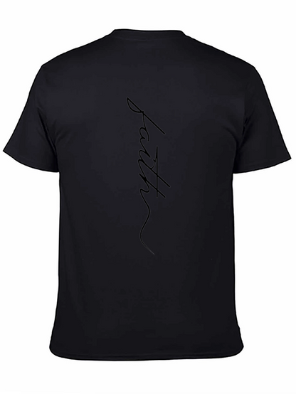 Camiseta Negra Fe para Hombre