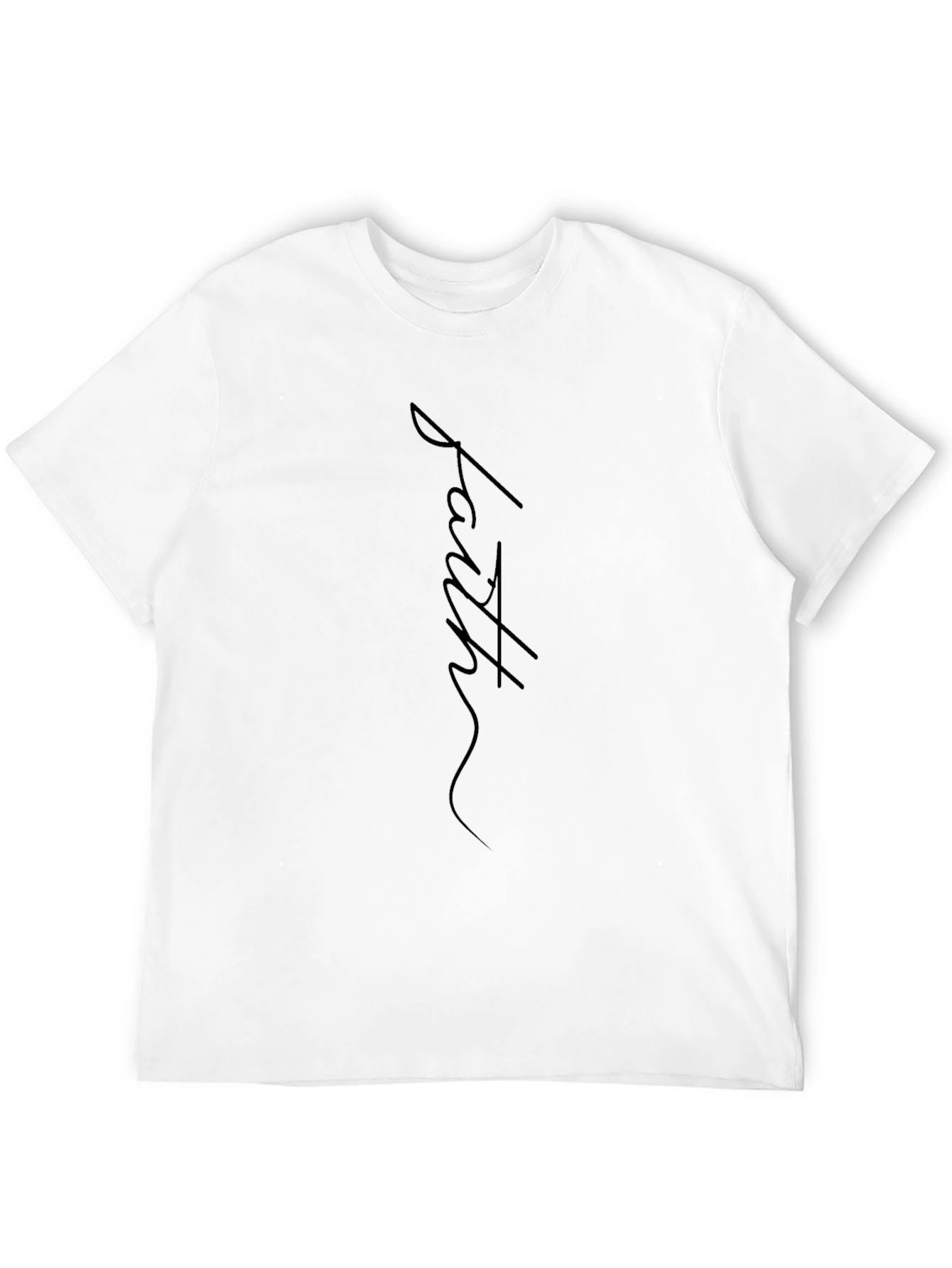 Camiseta Negra Fe para Hombre