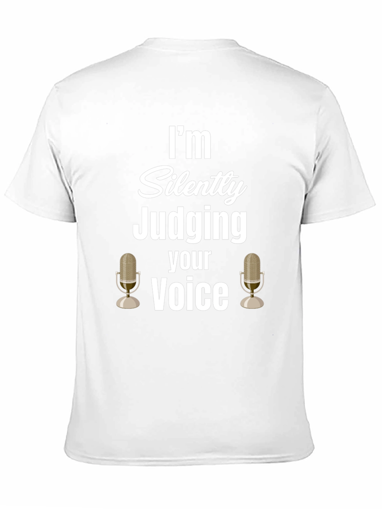 Camiseta Negra: Juzgando tu Voz en Silencio