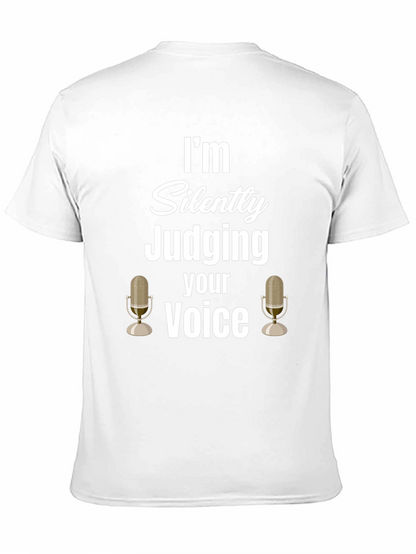 Camiseta Negra: Juzgando tu Voz en Silencio