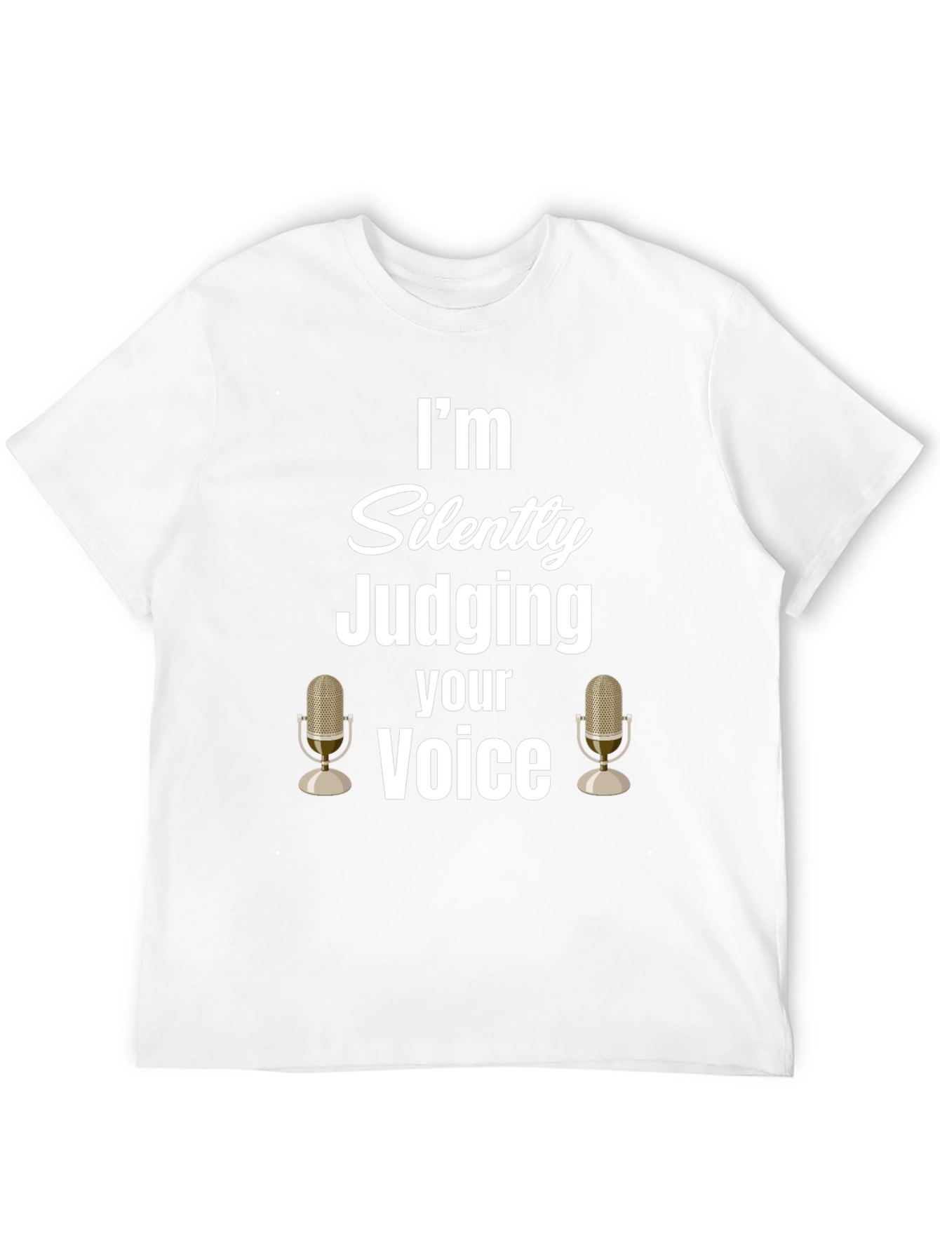 Camiseta Negra: Juzgando tu Voz en Silencio