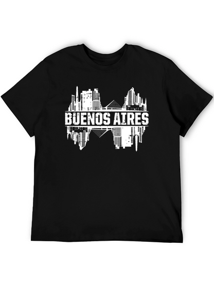 Camiseta Negra Buenos Aires Skyline