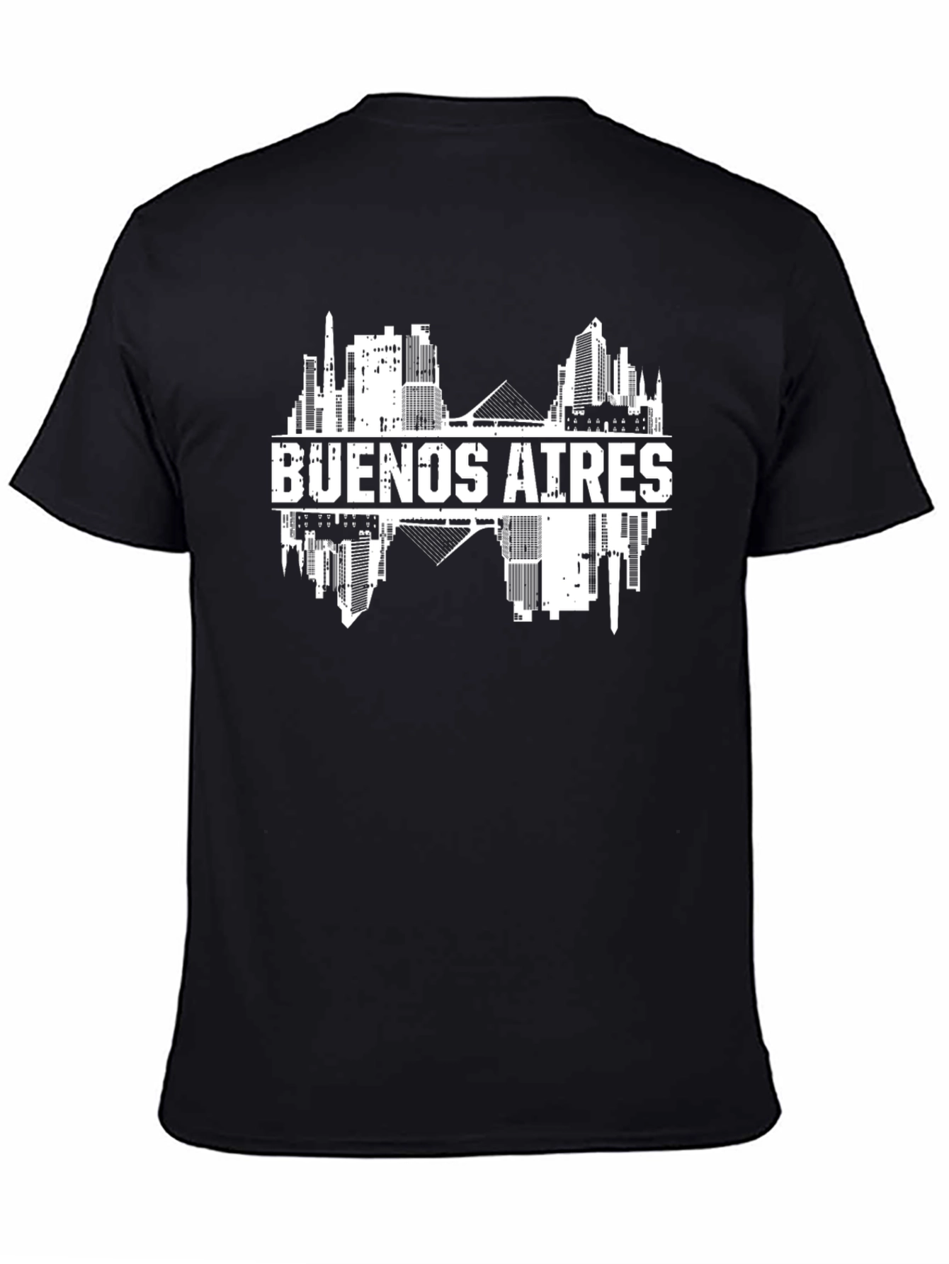 Camiseta Negra Buenos Aires Skyline