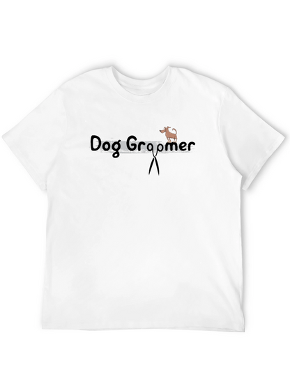 Camiseta Negra Dog Groomer para Amantes de los Perros