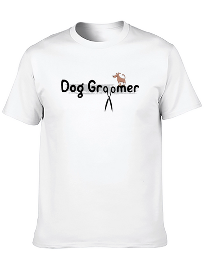 Camiseta Negra Dog Groomer para Amantes de los Perros