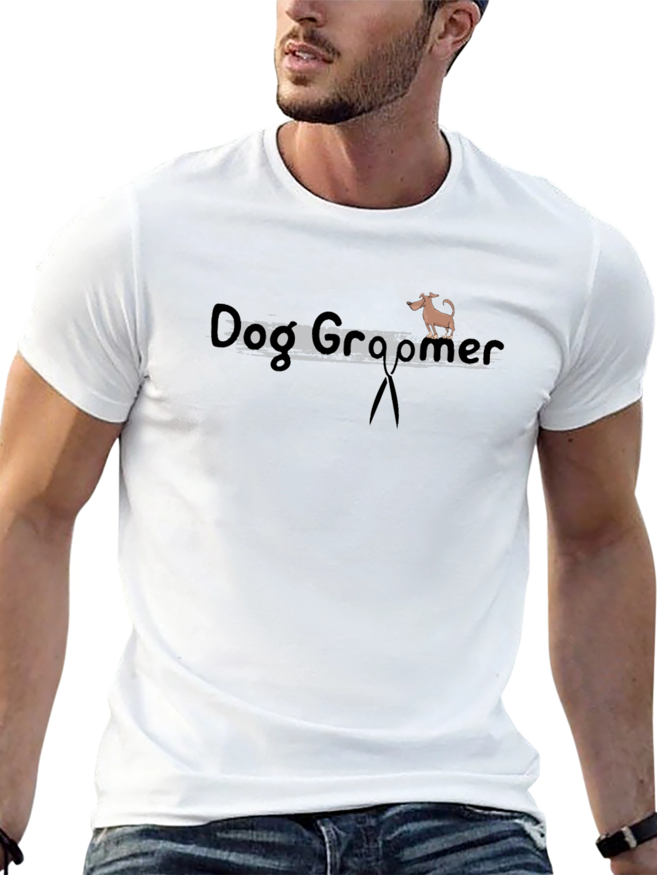 Camiseta Negra Dog Groomer para Amantes de los Perros