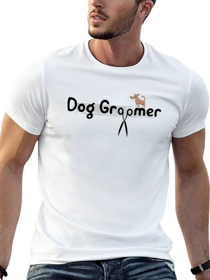 Camiseta Negra Dog Groomer para Amantes de los Perros