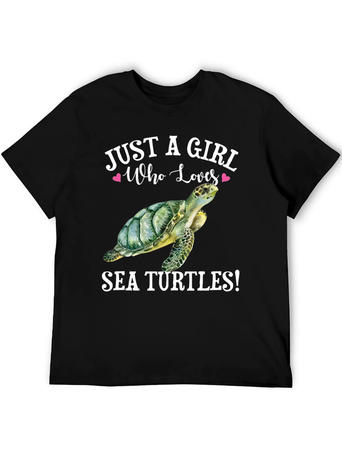 Camiseta Negra Amo Tortugas Marinas