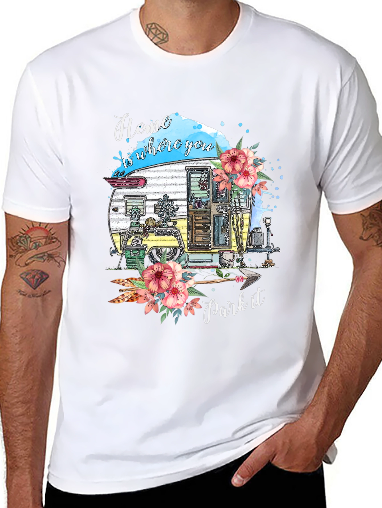 Camiseta Negra Hogar Donde Lo Estacionas