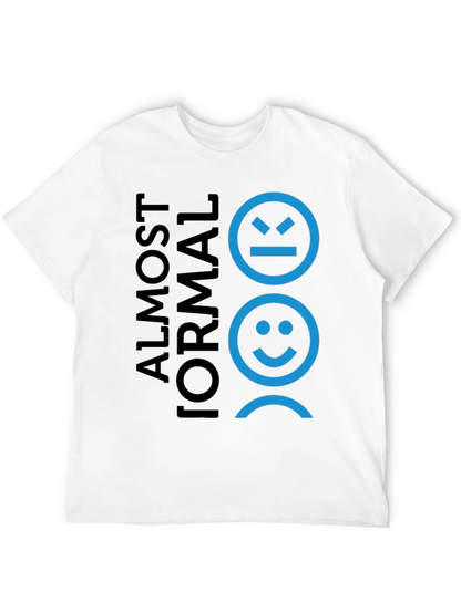 Camiseta Negra Almost Formal con Diseño de Emociones