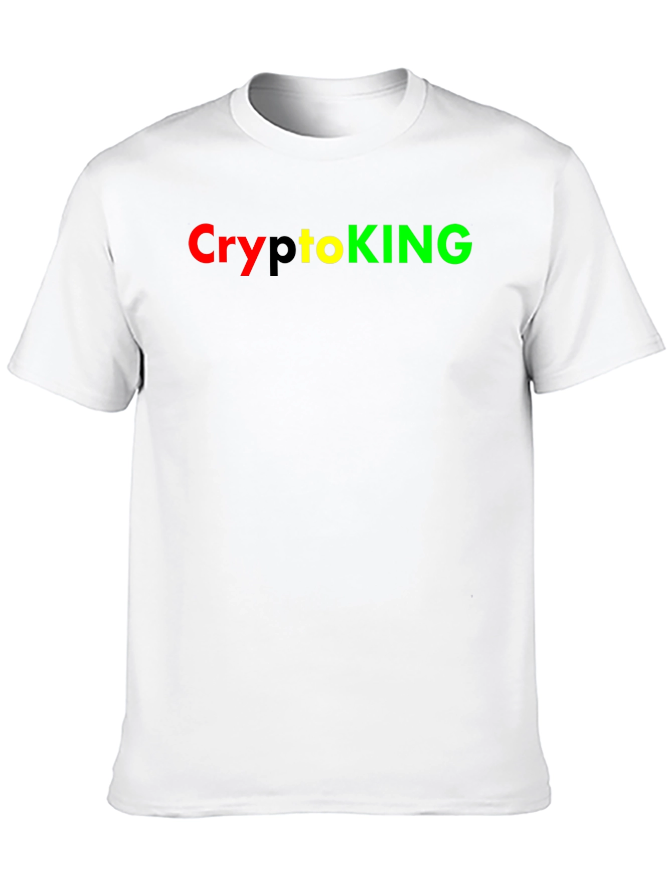 Camiseta Negra CryptoKING - Diseño Moderno