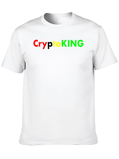 Camiseta Negra CryptoKING - Diseño Moderno