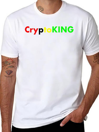 Camiseta Negra CryptoKING - Diseño Moderno