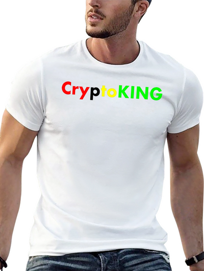 Camiseta Negra CryptoKING - Diseño Moderno