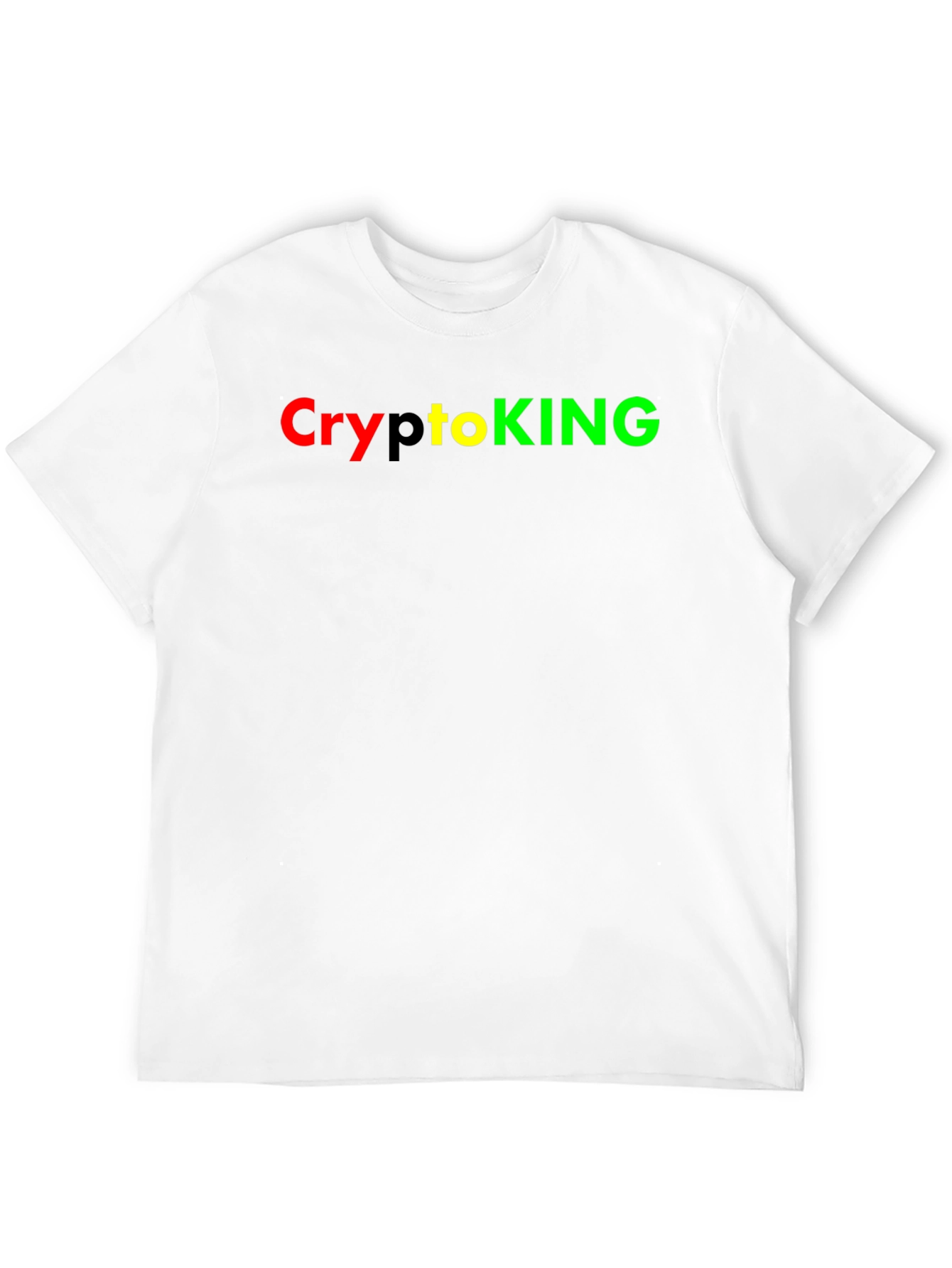 Camiseta Negra CryptoKING - Diseño Moderno