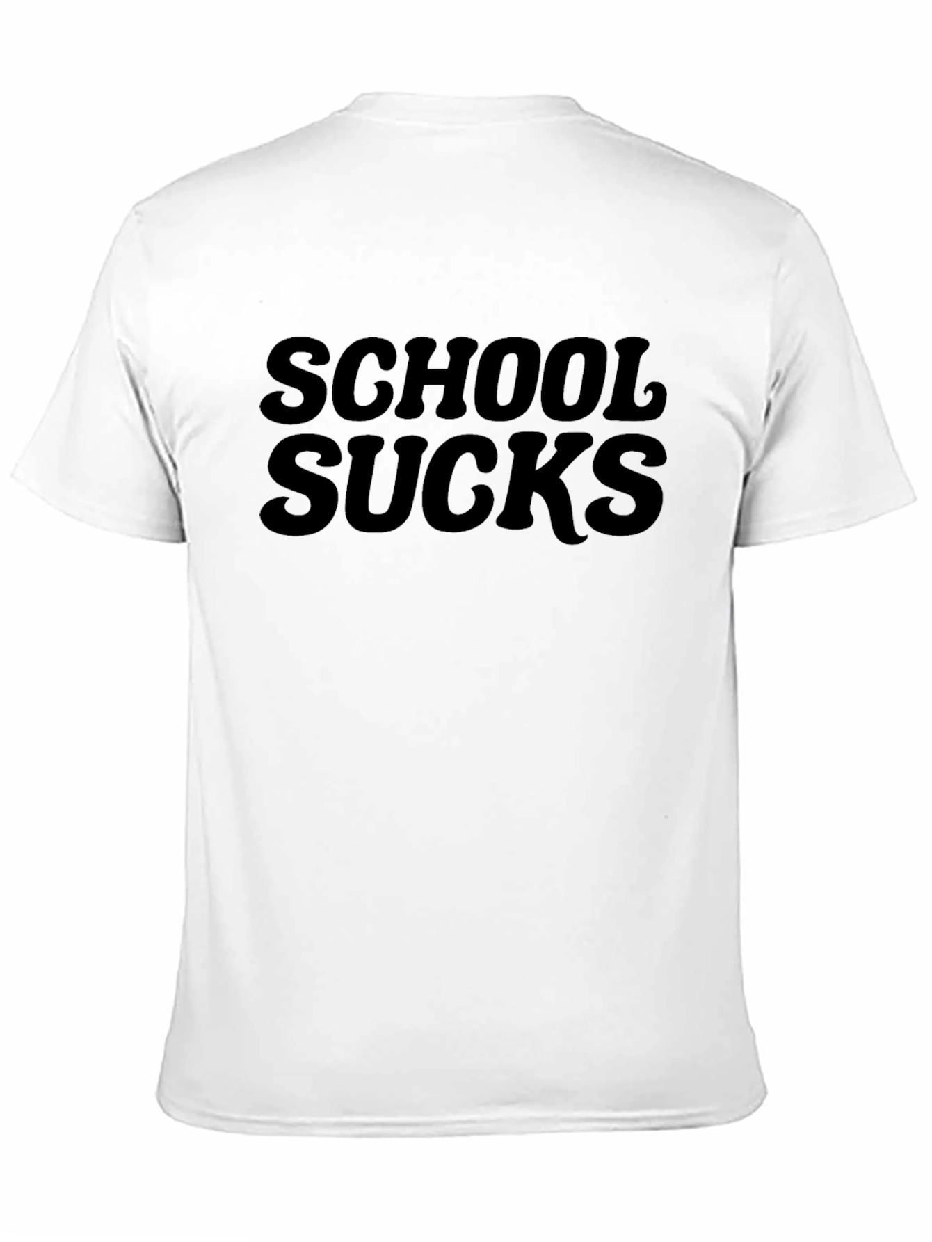 Camiseta Negra School Sucks - Estilo Casual y Divertido