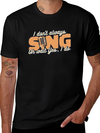 Camiseta Negra Humorística para Amantes de la Música