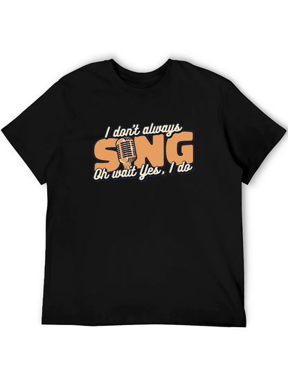 Camiseta Negra Humorística para Amantes de la Música