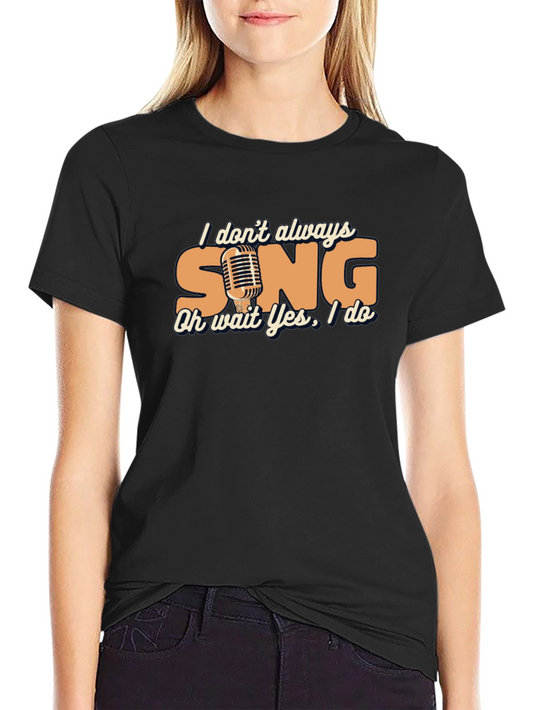 Camiseta Negra Humorística para Amantes de la Música