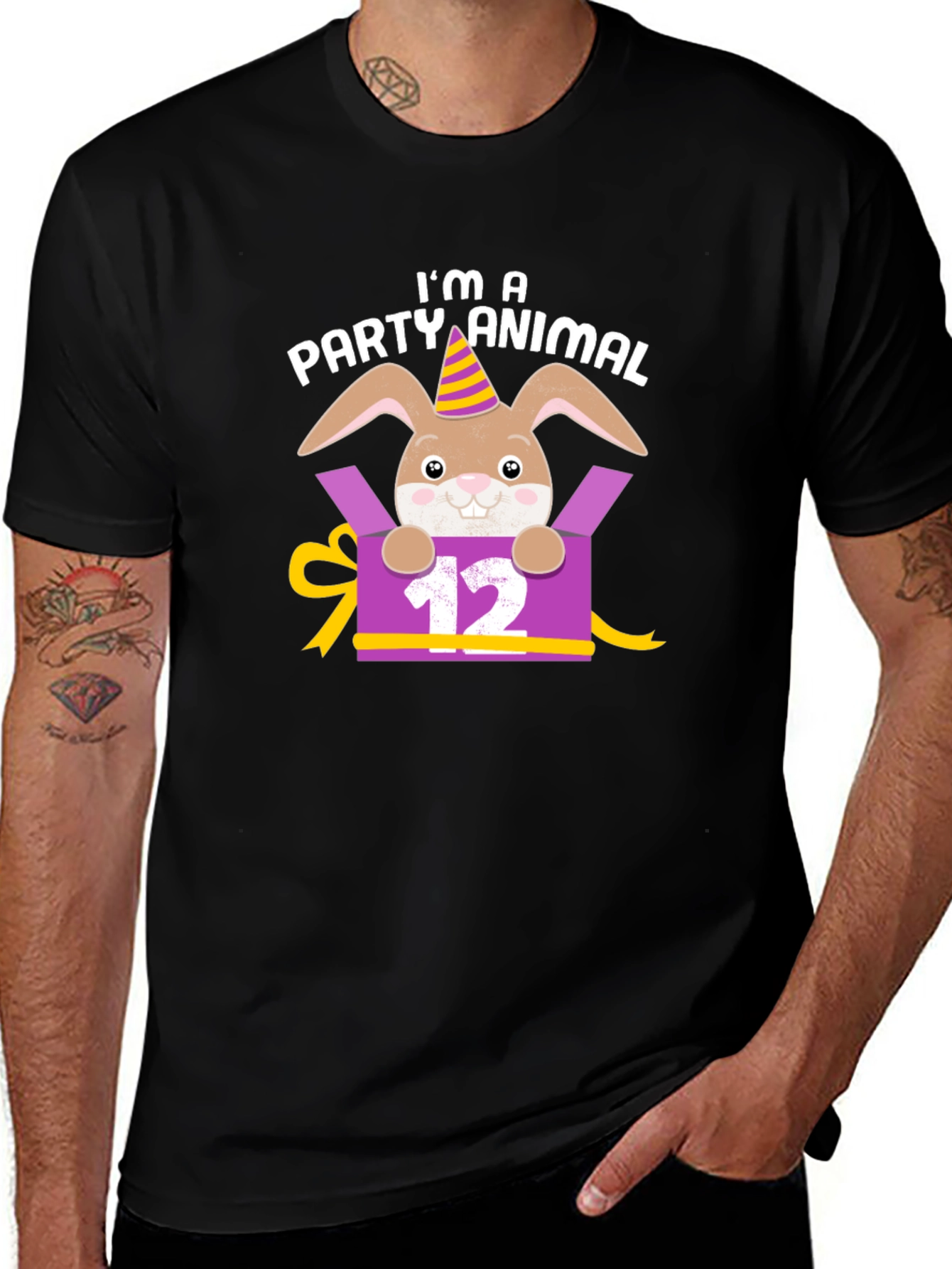 Camiseta Animal de Fiesta Conejo Cumpleaños