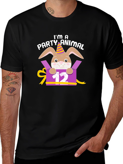 Camiseta Animal de Fiesta Conejo Cumpleaños