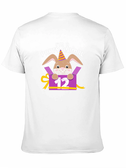 Camiseta Animal de Fiesta Conejo Cumpleaños