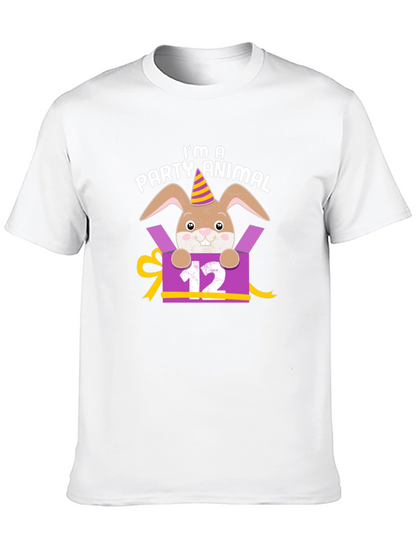 Camiseta Animal de Fiesta Conejo Cumpleaños