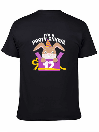 Camiseta Animal de Fiesta Conejo Cumpleaños