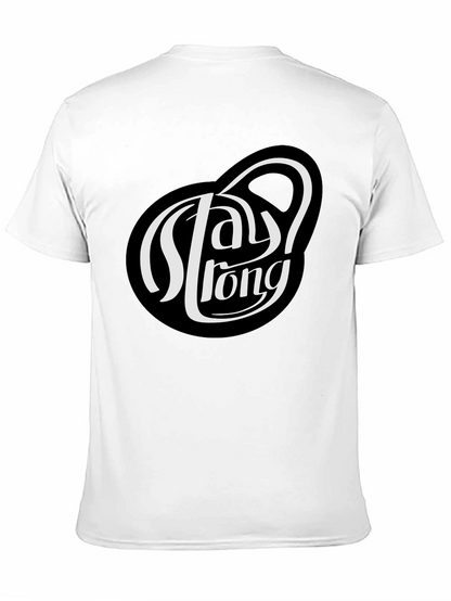 Camiseta Negra Stay Strong para Hombre