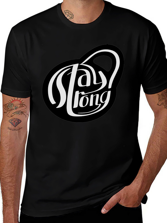 Camiseta Negra Stay Strong para Hombre