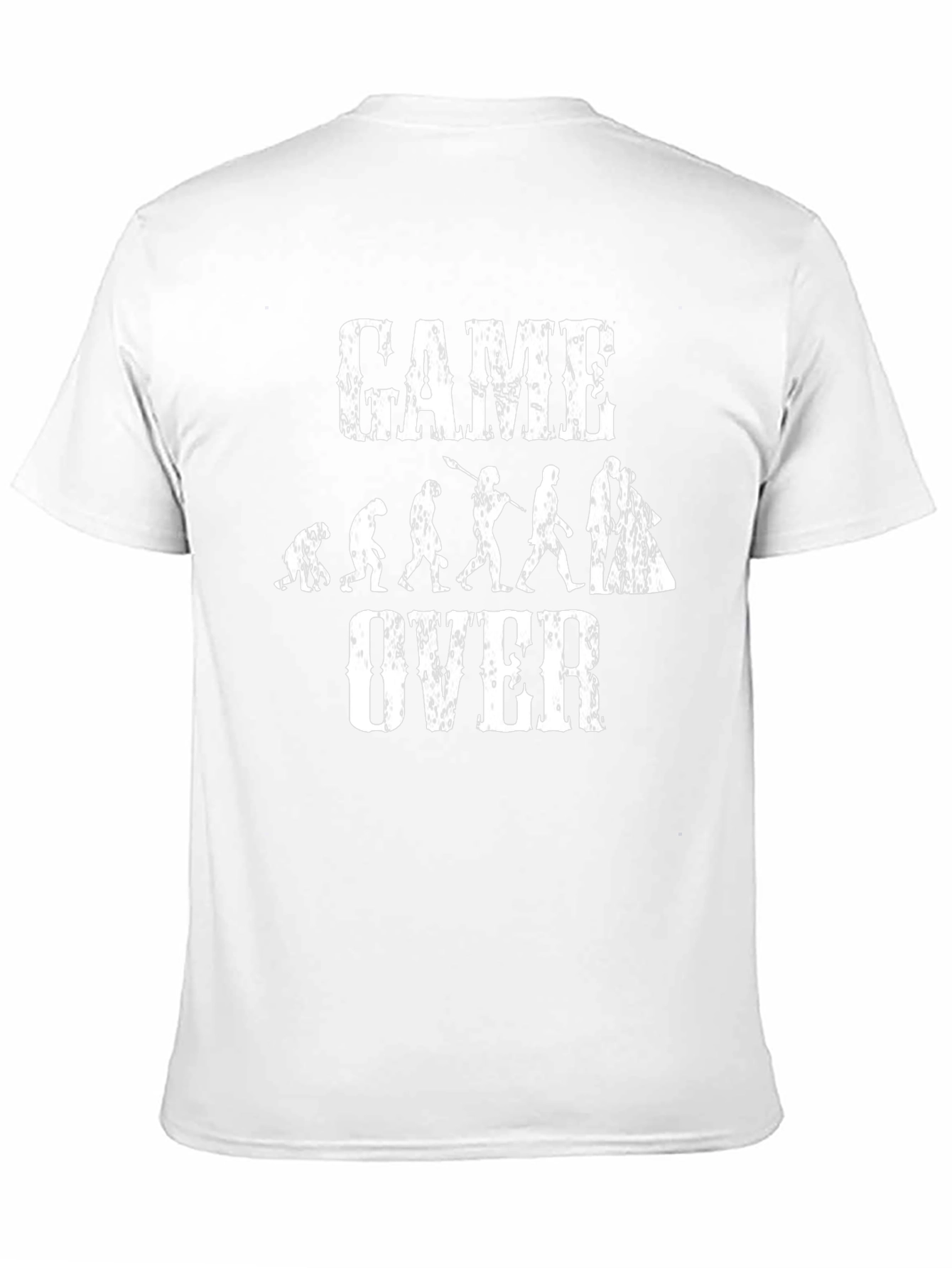 Camiseta Hombre Negra Game Over Evolución Novios