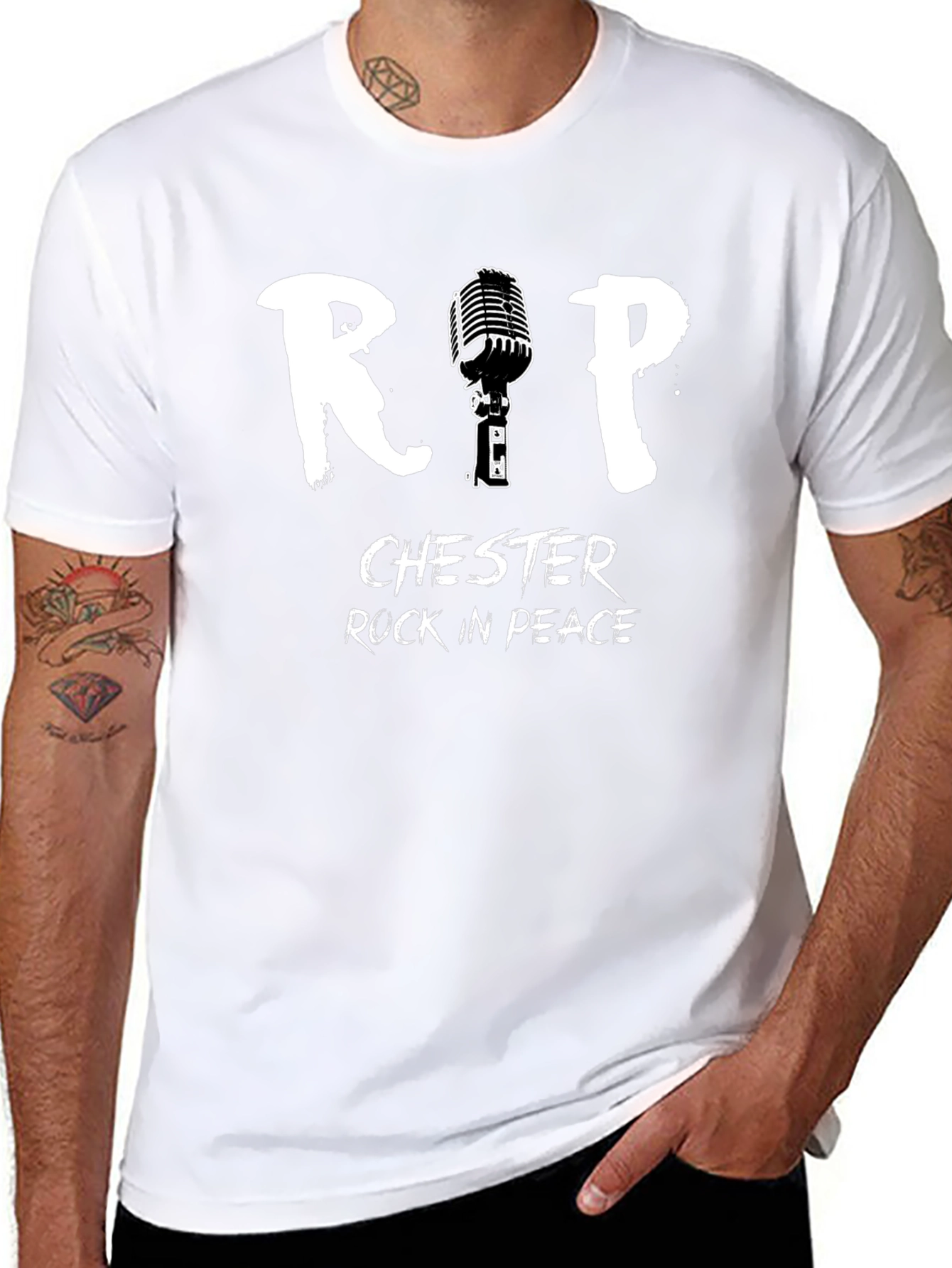 Camiseta Negra Homenaje Chester Bennington