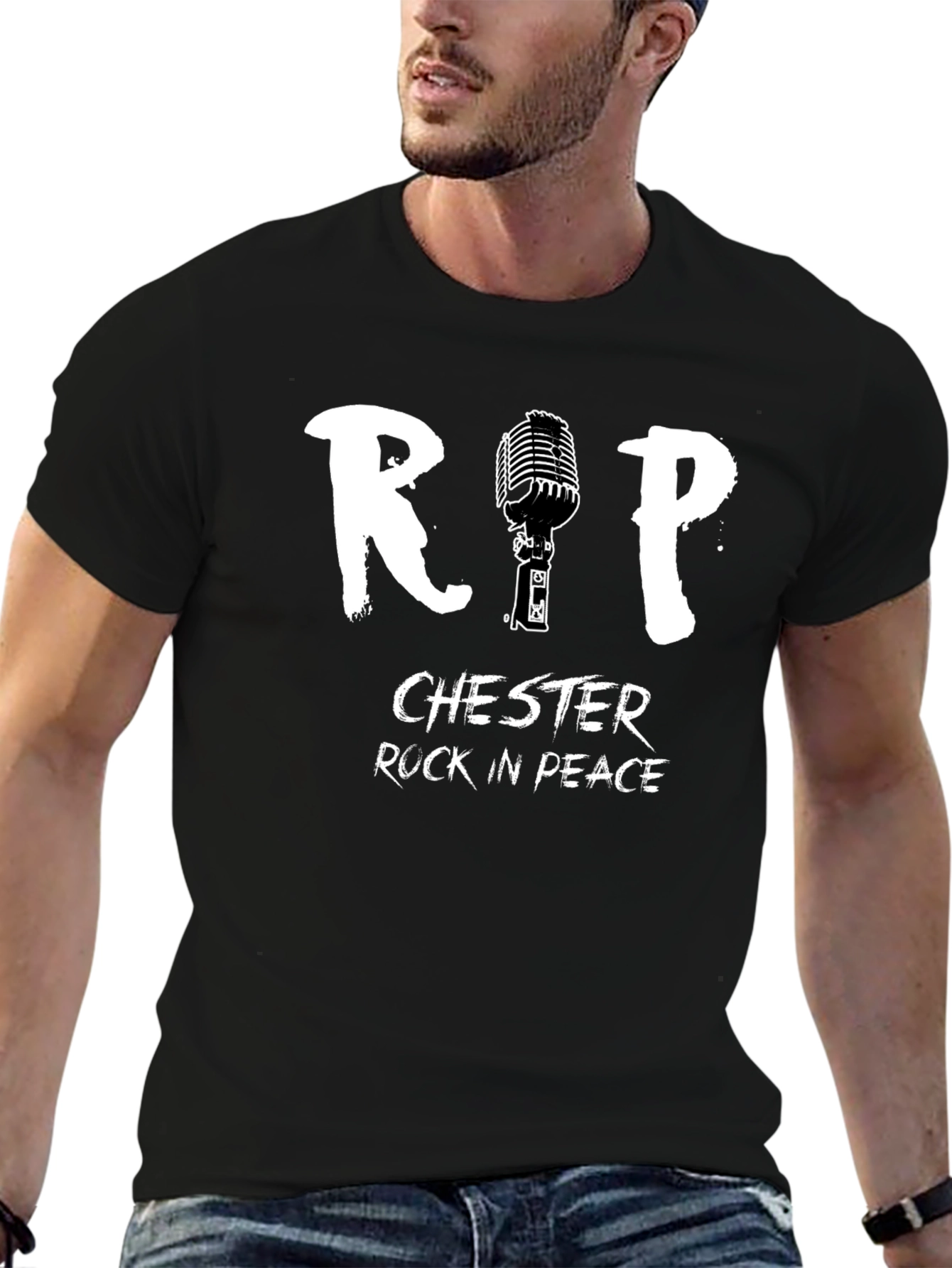 Camiseta Negra Homenaje Chester Bennington