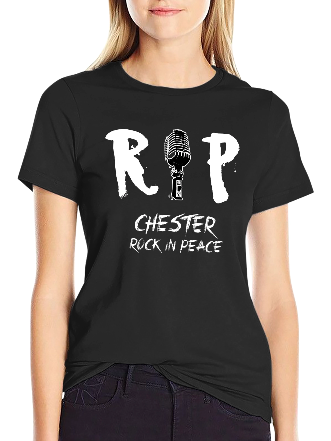 Camiseta Negra Homenaje Chester Bennington