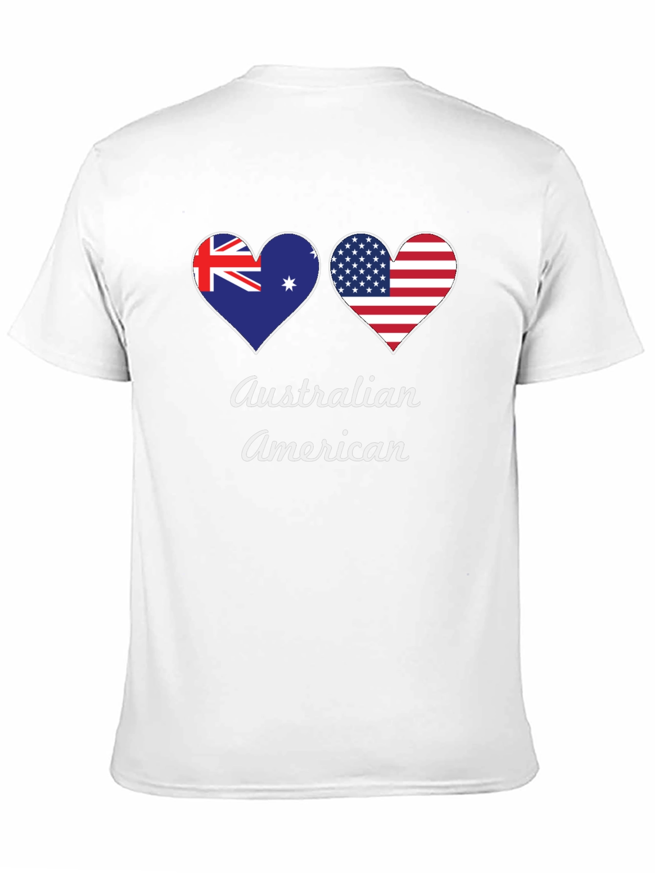 Camiseta Negra Corazón Australia-EEUU