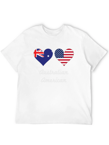 Camiseta Negra Corazón Australia-EEUU