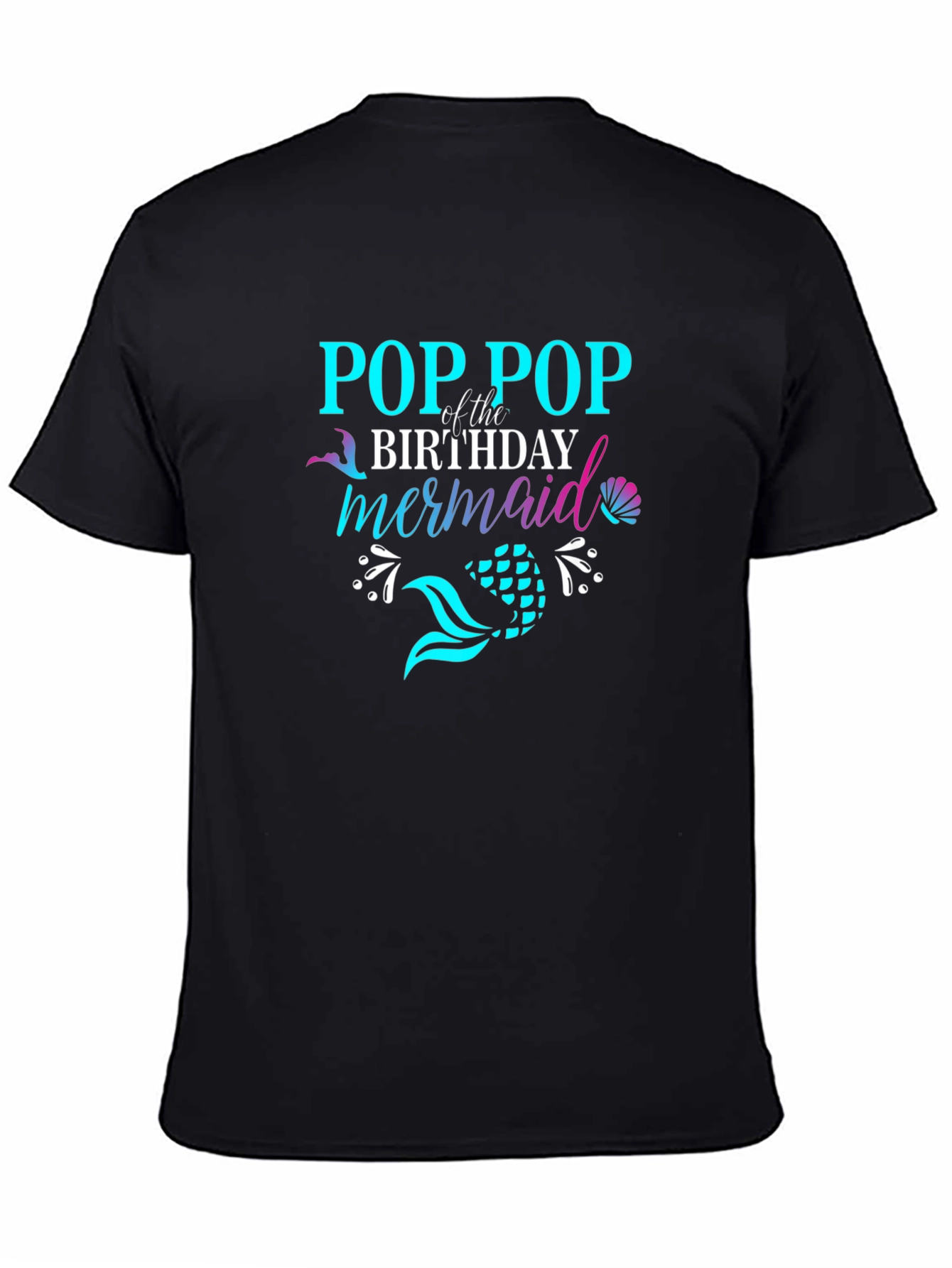 Camiseta Negra Pop Pop Mermaid