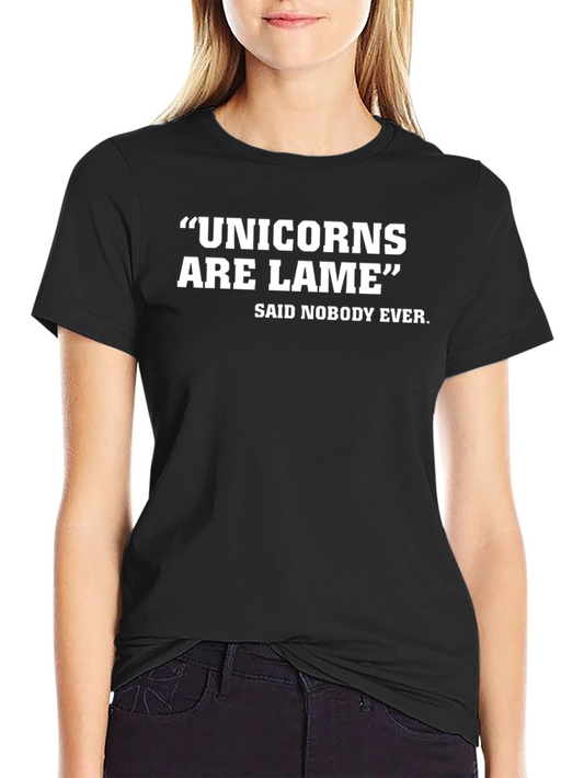 Camiseta Negra: Los Unicornios son una Broma