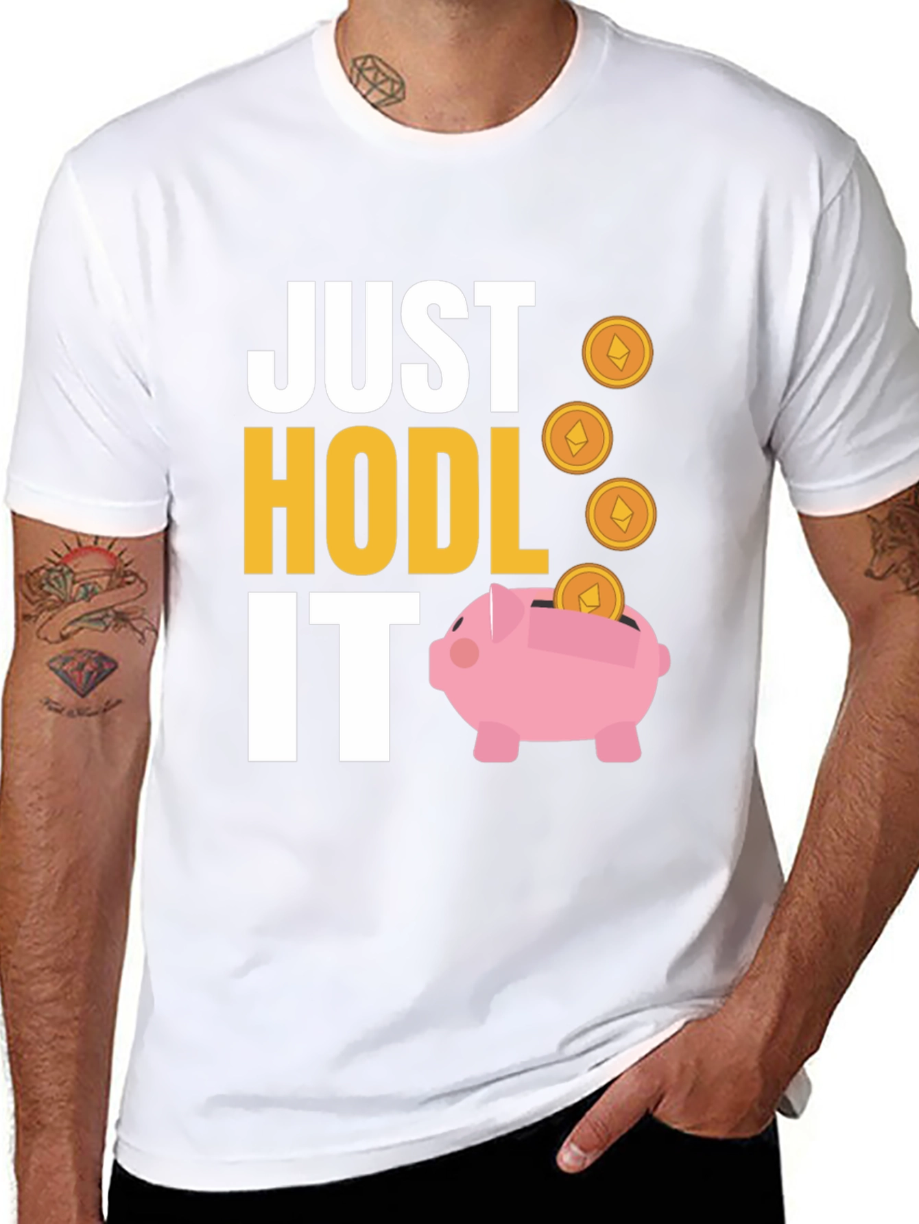 Camiseta Just Hodl It Cripto Inversión