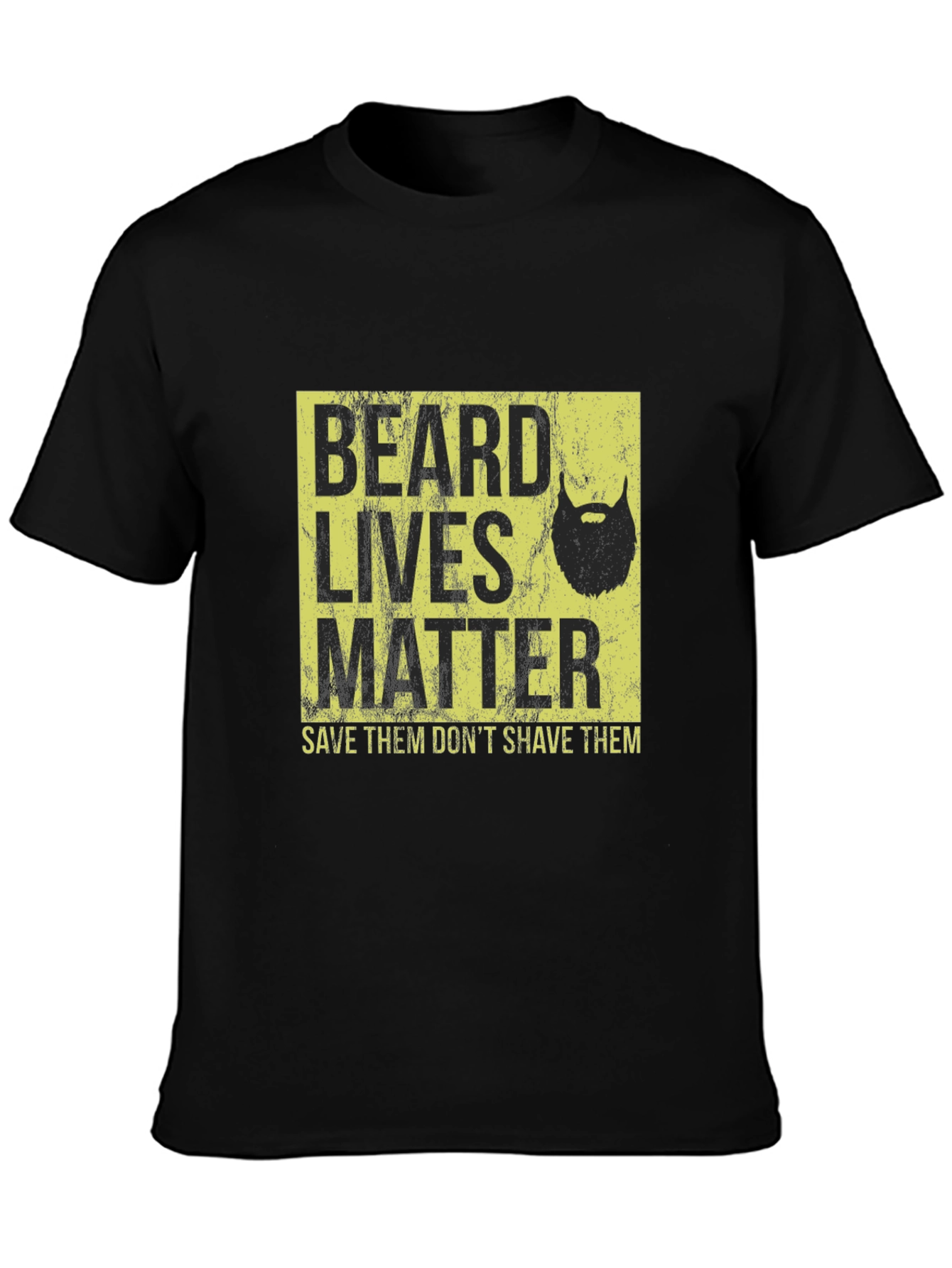 Camiseta Negra Beard Lives Matter - Salva Barbas