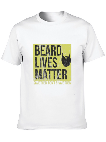 Camiseta Negra Beard Lives Matter - Salva Barbas