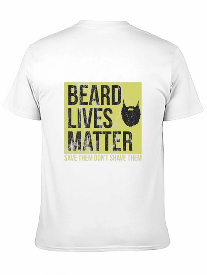 Camiseta Negra Beard Lives Matter - Salva Barbas