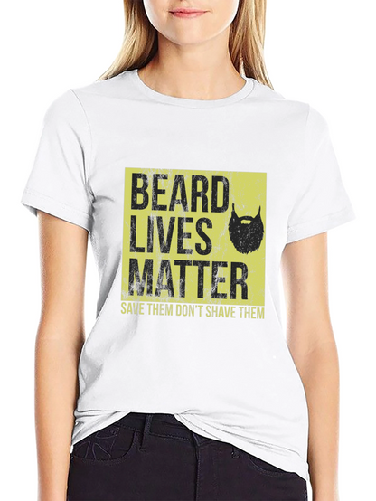 Camiseta Negra Beard Lives Matter - Salva Barbas