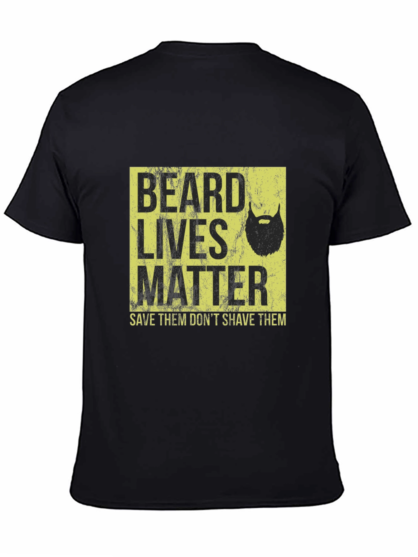 Camiseta Negra Beard Lives Matter - Salva Barbas