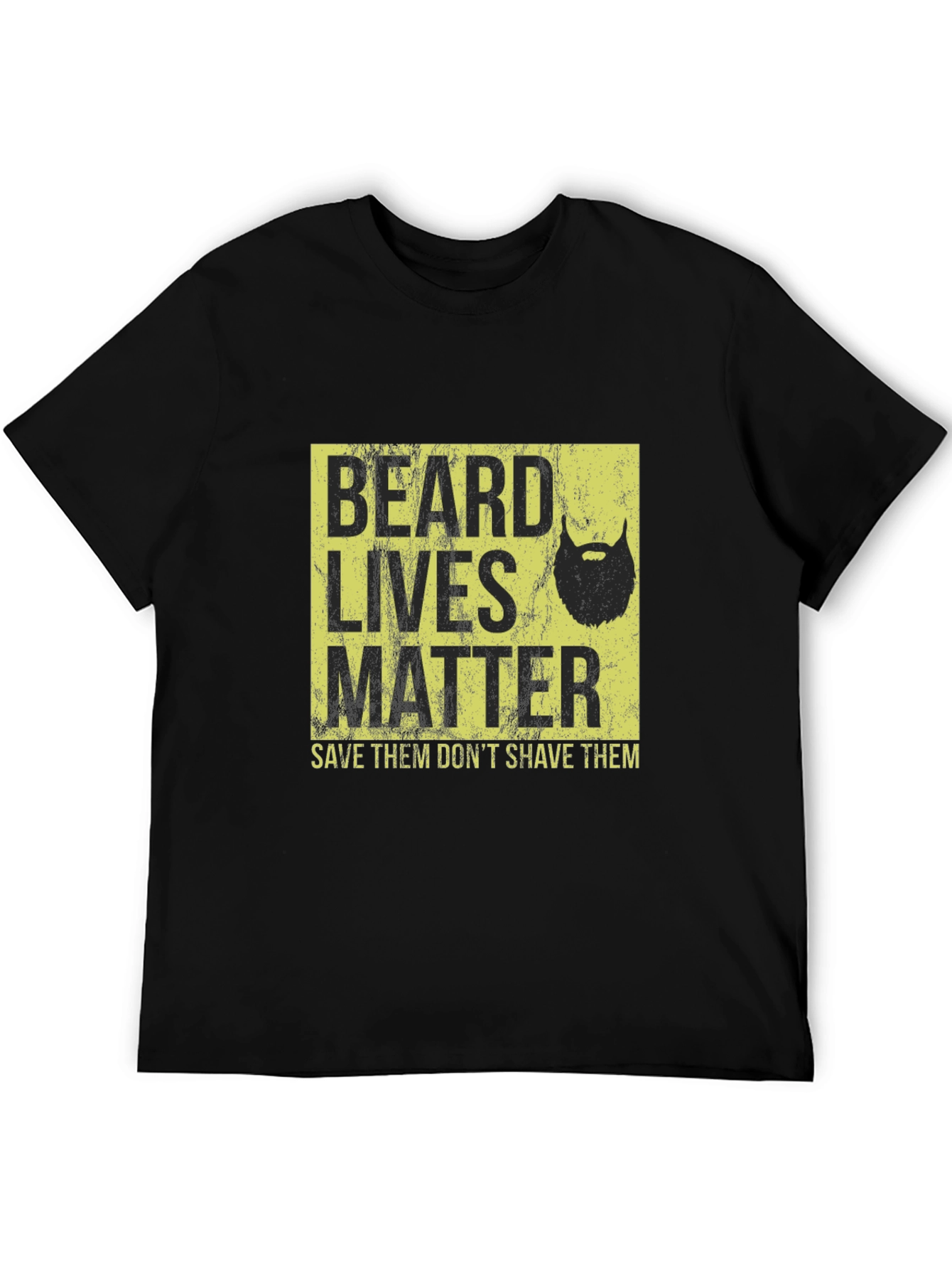 Camiseta Negra Beard Lives Matter - Salva Barbas