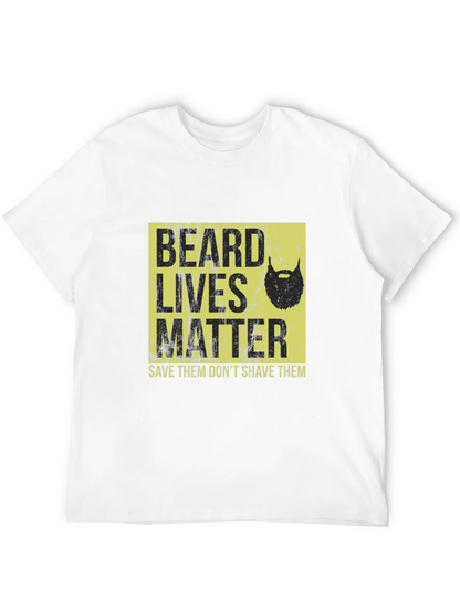 Camiseta Negra Beard Lives Matter - Salva Barbas