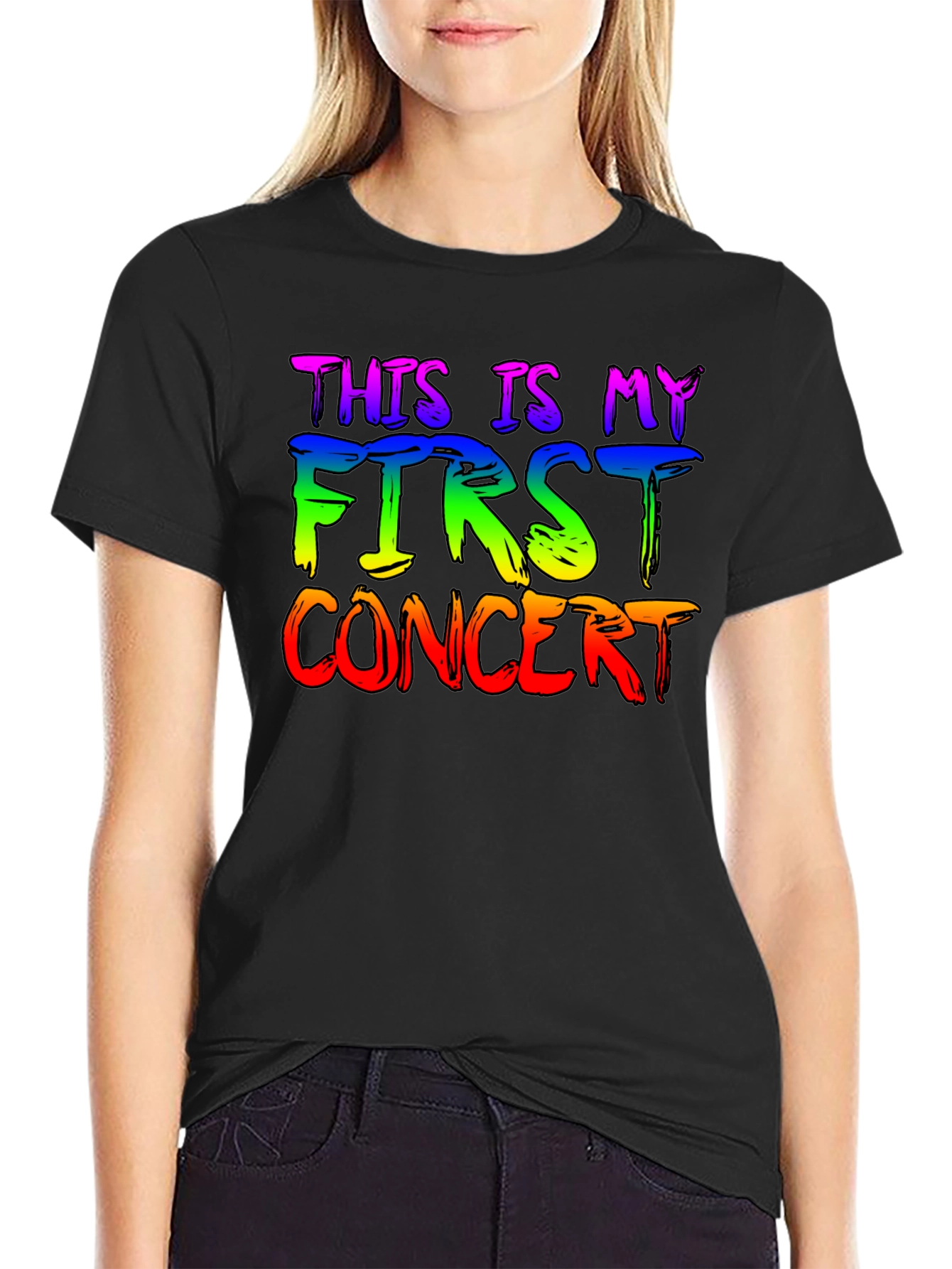 Camiseta Negra Mi Primer Concierto LGBT