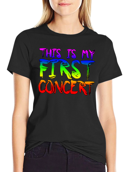 Camiseta Negra Mi Primer Concierto LGBT
